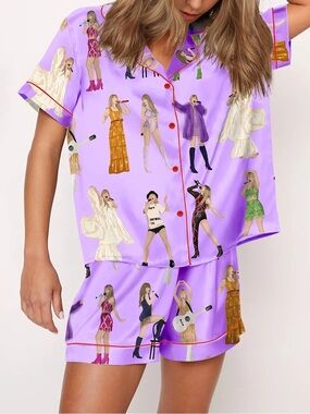 Sheshow Taylor swift Music Artists Pajama Set size S PJ1-6‼️LAST ONE LEFT